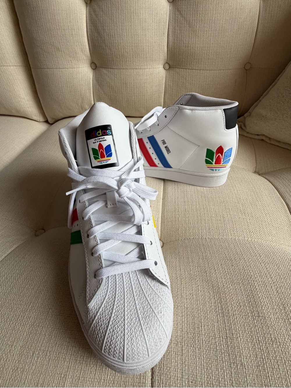 Adidas Pro Model Colorful FX0183 Cloud White Bran New 9.5 - Picture 6 of 11